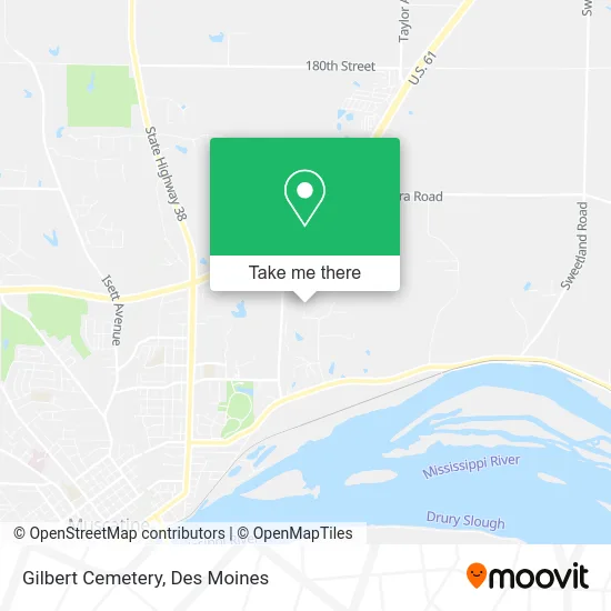 Gilbert Cemetery map