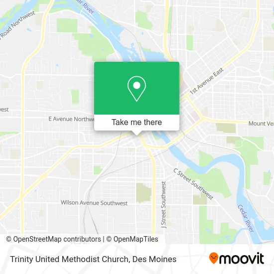 Trinity United Methodist Church map