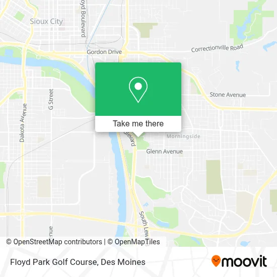 Floyd Park Golf Course map