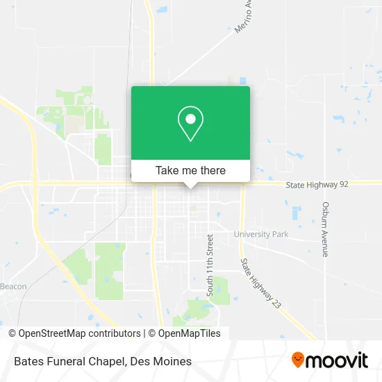 Bates Funeral Chapel map