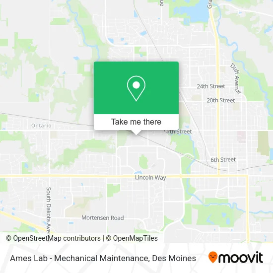 Ames Lab - Mechanical Maintenance map