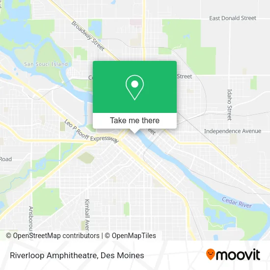 Riverloop Amphitheatre map