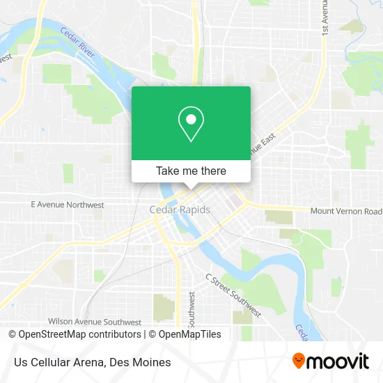 Us Cellular Arena map