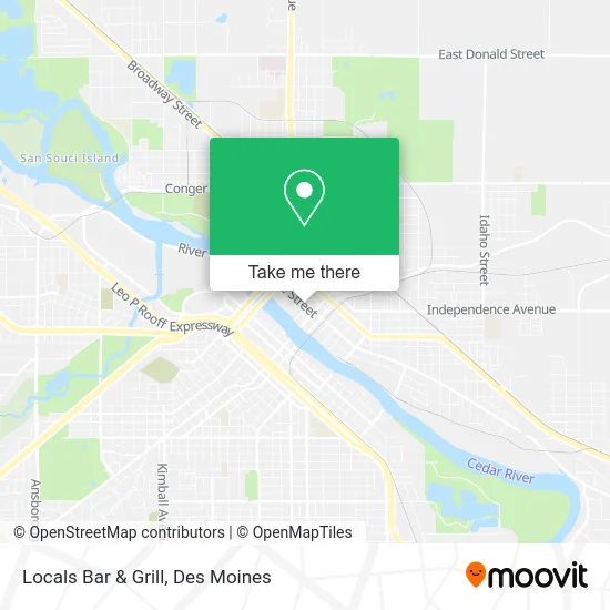 Locals Bar & Grill map