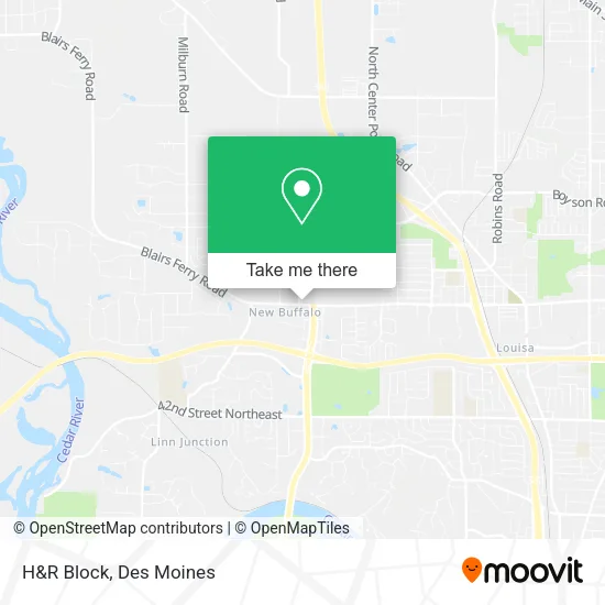H&R Block map
