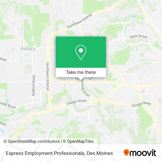Express Employment Professionals map