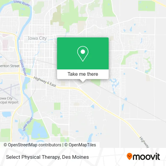 Select Physical Therapy map