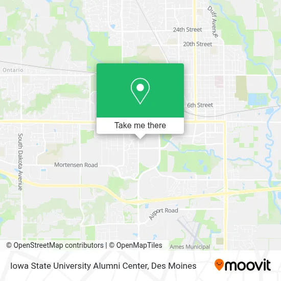 Iowa State University Alumni Center map