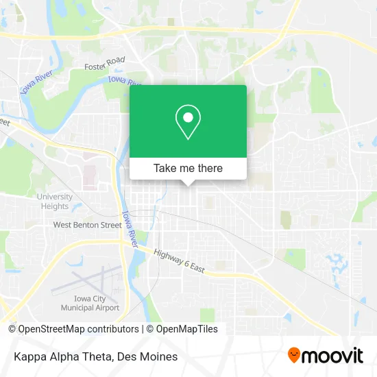 Kappa Alpha Theta map