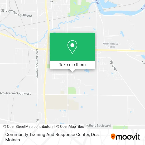 Community Training And Response Center map