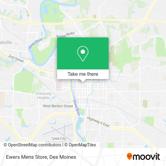 Mapa de Ewers Mens Store