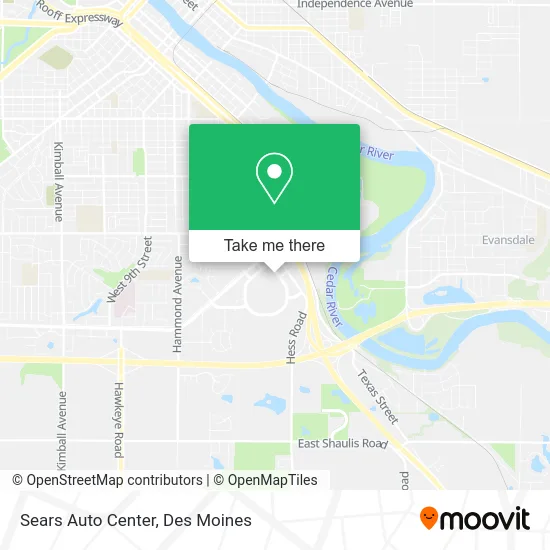 Sears Auto Center map