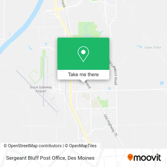 Sergeant Bluff Post Office map