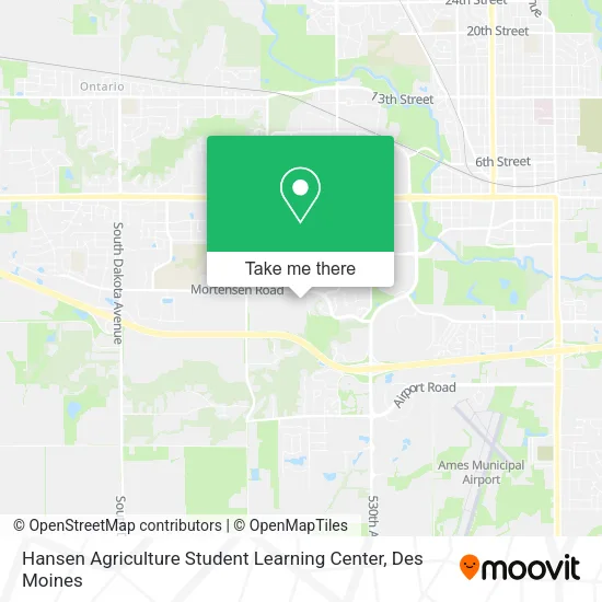 Hansen Agriculture Student Learning Center map