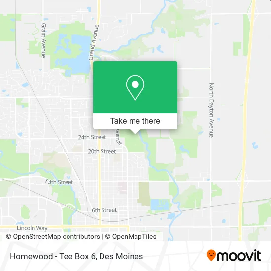 Homewood - Tee Box 6 map