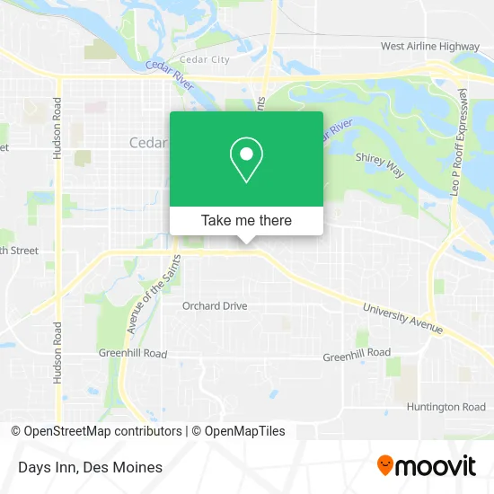 Days Inn map