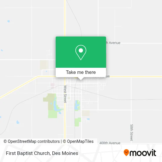 First Baptist Church map