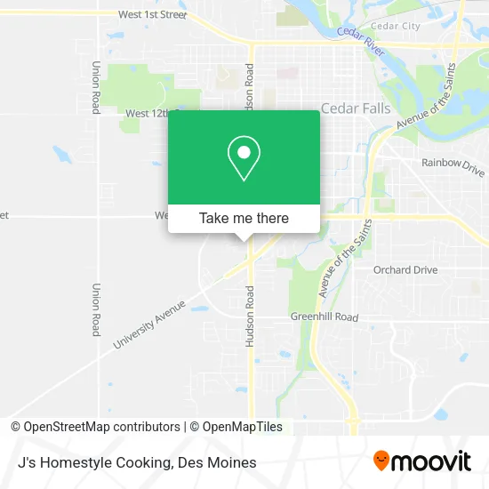 J's Homestyle Cooking map