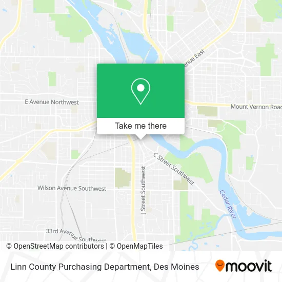 Linn County Purchasing Department map