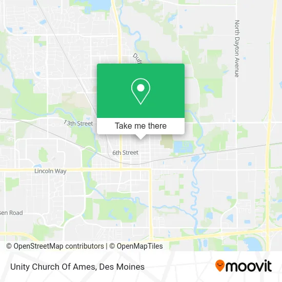 Unity Church Of Ames map