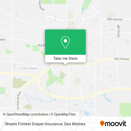 Sheets Forrest Draper Insurance map