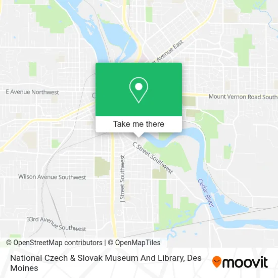 National Czech & Slovak Museum And Library map