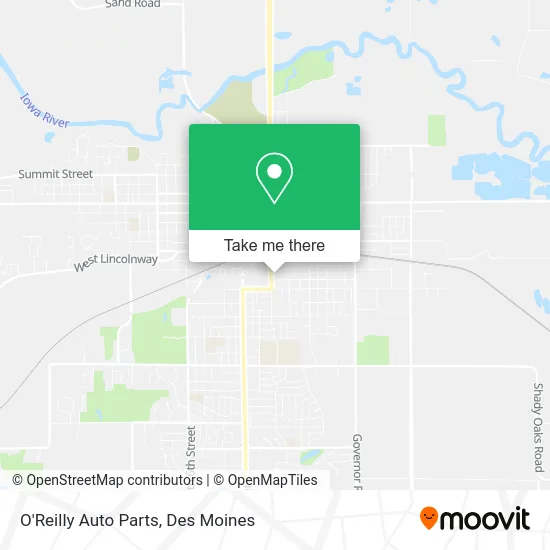 O'Reilly Auto Parts map