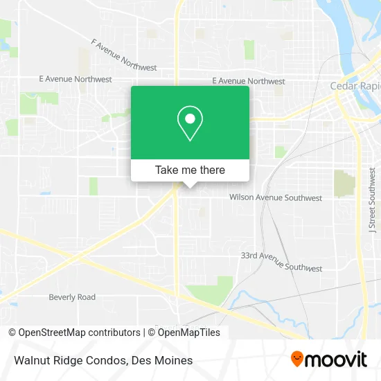 Walnut Ridge Condos map