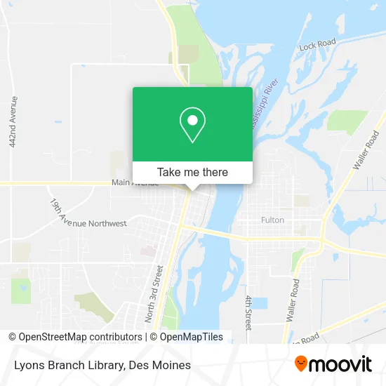 Lyons Branch Library map