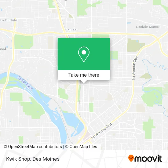 Kwik Shop map