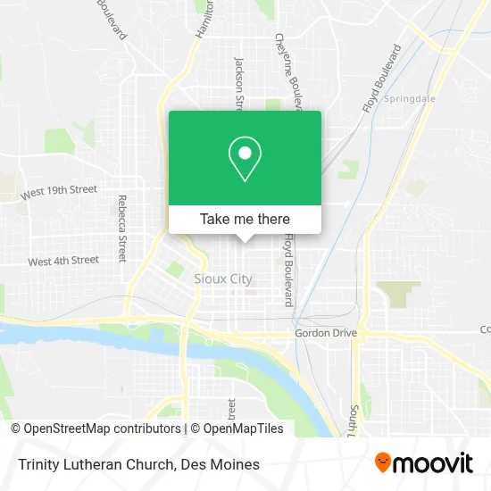 Trinity Lutheran Church map