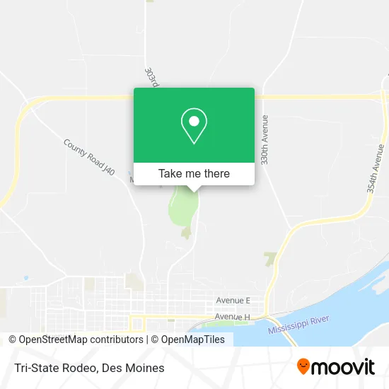 Tri-State Rodeo map