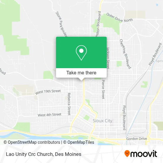 Lao Unity Crc Church map