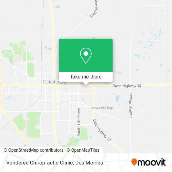 Vanderee Chiropractic Clinic map