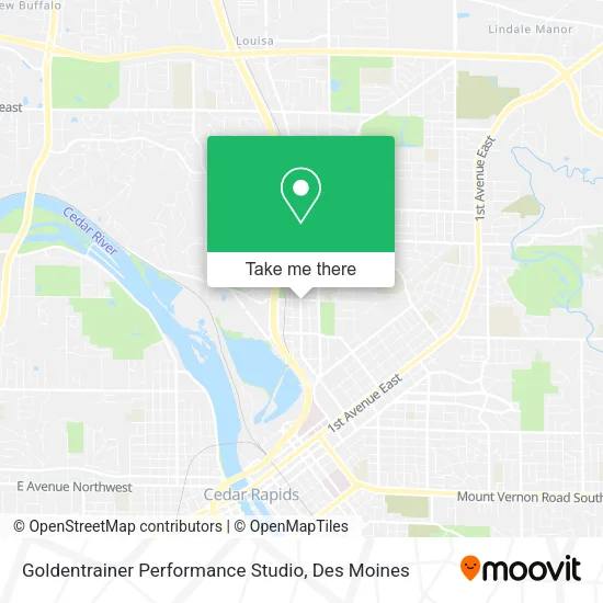 Goldentrainer Performance Studio map