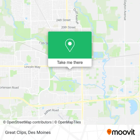 Great Clips map