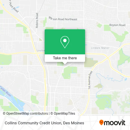 Collins Community Credit Union map