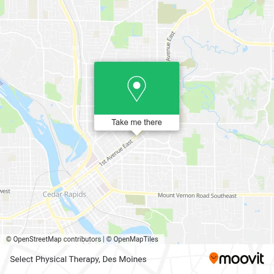 Select Physical Therapy map
