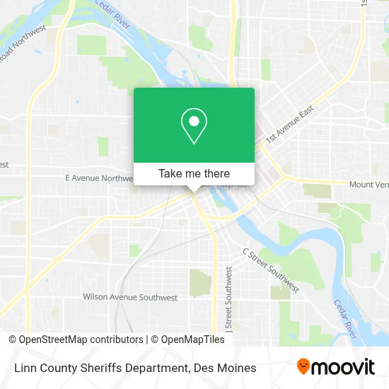 Linn County Sheriffs Department map