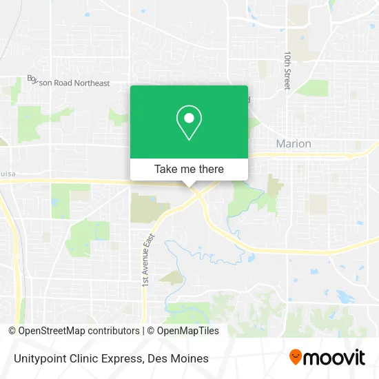 Unitypoint Clinic Express map