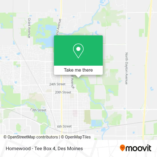 Homewood - Tee Box 4 map