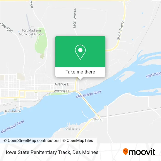 Iowa State Penitentiary Track map