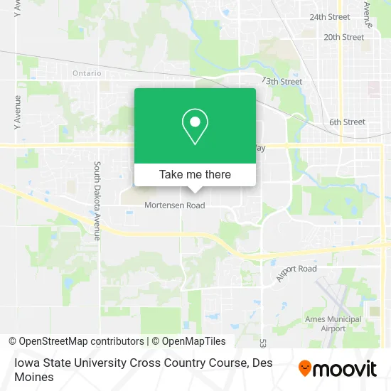 Iowa State University Cross Country Course map