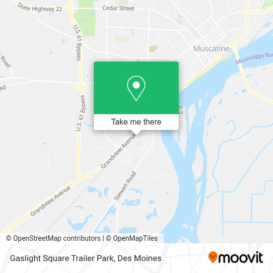 Gaslight Square Trailer Park map