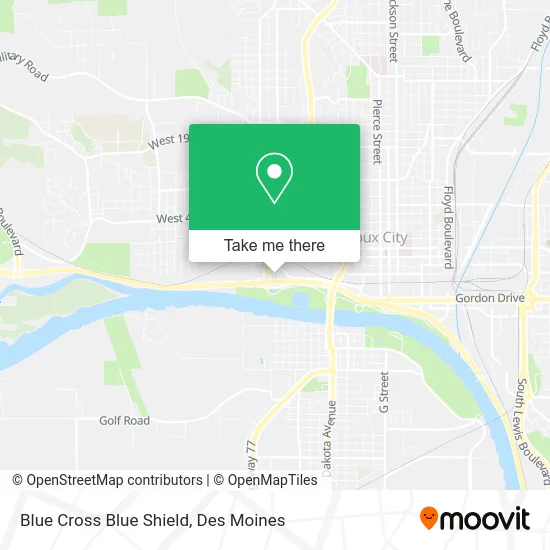 Blue Cross Blue Shield map