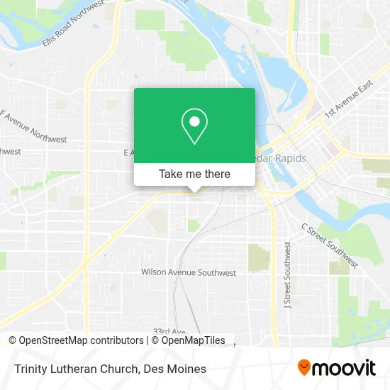 Trinity Lutheran Church map