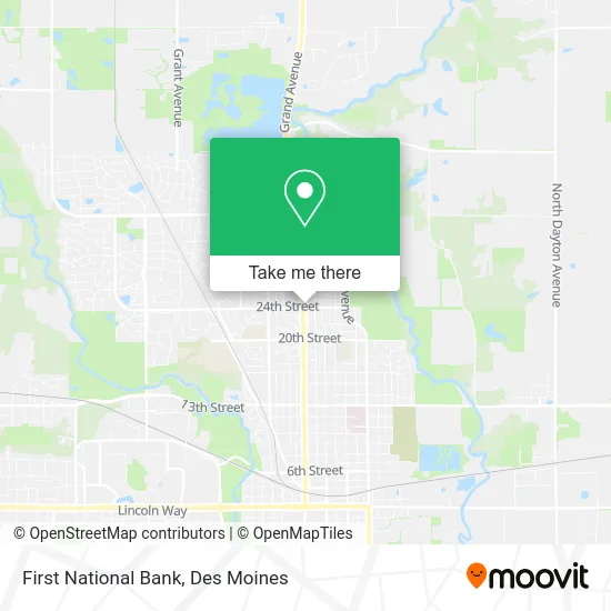 First National Bank map