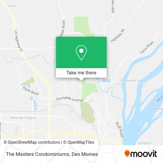 The Masters Condominiums map