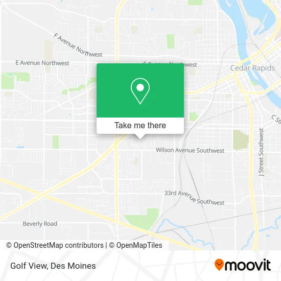 Golf View map