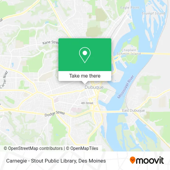 Carnegie - Stout Public Library map